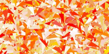 Rastgele üçgenli açık turuncu vektör dokusu. Soyut renkli üçgen şekilli illüstrasyon. Terfi modelleri.