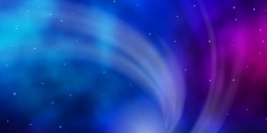 Açık Mavi, neon yıldızlı kırmızı vektör şablonu.