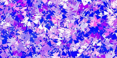 Açık mavi, üçgen formlu sarı vektör düzeni. Üçgen şekilleri soyut bir şekilde renk değişimine sahiptir. Insperarion için tasarımı başlat.