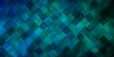 Açık mavi, çizgileri ve dikdörtgenleri olan yeşil vektör düzeni. Gradyan dikdörtgenleri olan bir resim. Web siteleri, iniş sayfaları için desen.