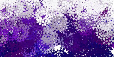 Açık mavi, kırmızı vektör desenli çokgen. Üçgenli soyut gradyan çizimi. Broşürler, broşürler için desen