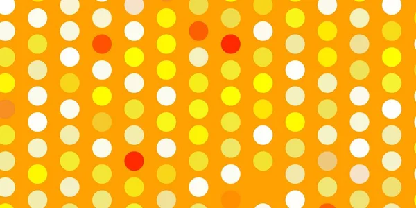 Patrón Vectorial Naranja Claro Con Esferas Discos Coloridos Abstractos Sobre — Archivo Imágenes Vectoriales