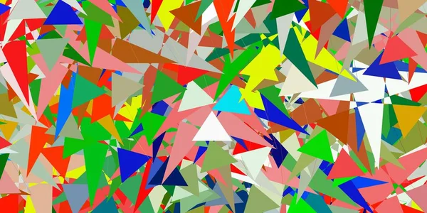 Licht Multicolor Vector Template Met Driehoekige Vormen Webmateriaal Illustratie Met — Stockvector