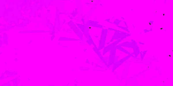 Fond Vectoriel Rose Clair Avec Triangles Lignes Magnifique Illustration Abstraite — Image vectorielle