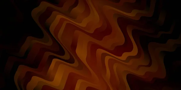 Textura Vectorial Naranja Oscura Con Curvas Ilustración Abstracta Con Líneas — Archivo Imágenes Vectoriales