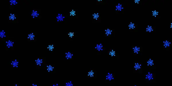 Textura Vectorial Azul Oscuro Con Símbolos Enfermedad Coloridos Símbolos Enfermedades — Archivo Imágenes Vectoriales