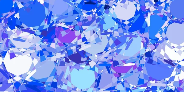 Lichtblauwe Vector Textuur Met Willekeurige Driehoeken Eenvoudig Ontwerp Abstracte Stijl — Stockvector