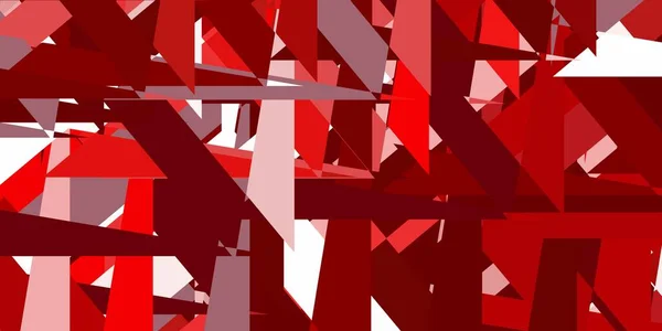 Ljusröd Vektor Bakgrund Med Trianglar Linjer Magnifik Abstrakt Illustration Med — Stock vektor