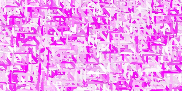 Modèle Vectoriel Rose Clair Avec Des Formes Triangulaires Illustration Abstraite — Image vectorielle