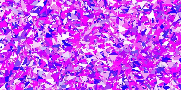 Padrão Vetor Roxo Claro Rosa Com Formas Poligonais Formas Triangulares — Vetor de Stock