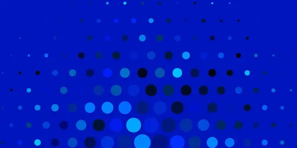 Patrón Vectorial Azul Oscuro Con Esferas — Vector de stock