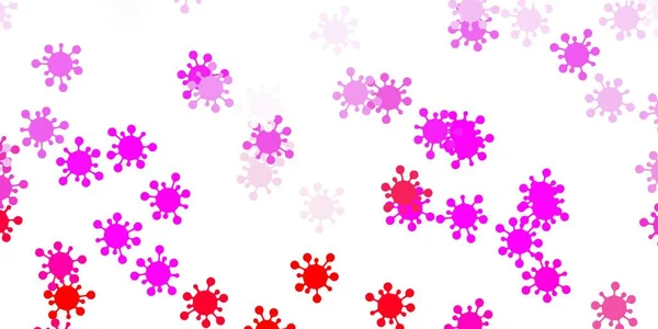 Világos Rózsaszín Vektor Textúra Betegség Szimbólumokkal Egyszerű Tervezés Absztrakt Stílusban — Stock Vector
