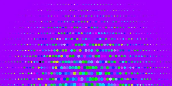 Tmavá Vícebarevná Vektorová Šablona Kruhy Barevná Ilustrace Přechodovými Tečkami Přírodním — Stockový vektor
