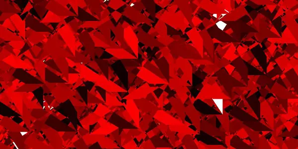 Modelo Vetor Vermelho Escuro Com Formas Triângulo Ilustração Abstrata Magnífica —  Vetores de Stock