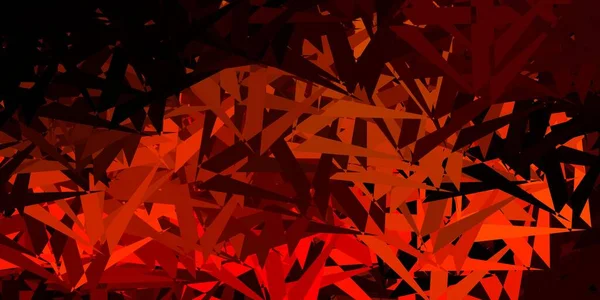 Темно Красная Желтая Векторная Компоновка Треугольными Формами Великолепная Абстрактная Иллюстрация — стоковый вектор