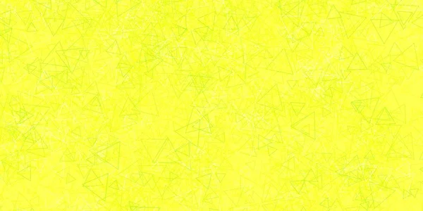 Verde Claro Diseño Vectorial Amarillo Con Formas Triangulares Ilustración Con — Vector de stock