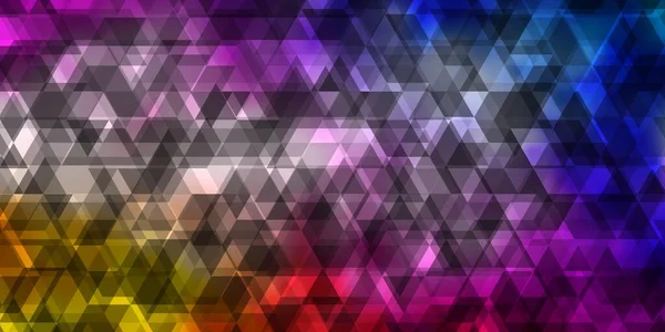 Modèle Vectoriel Rose Clair Bleu Avec Lignes Triangles Illustration Colorée — Image vectorielle