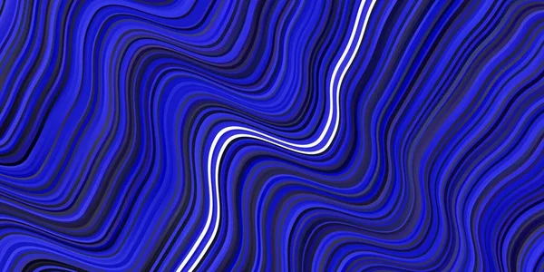 Dunkelrosa Blauer Vektorhintergrund Mit Gebogenen Linien Helle Probe Mit Bunten — Stockvektor
