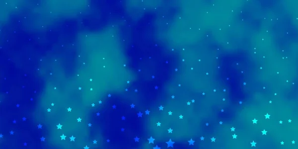 Fond Vectoriel Bleu Foncé Avec Des Étoiles Colorées Illustration Décorative — Image vectorielle