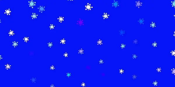 Gabarit Vectoriel Bleu Clair Rouge Avec Signes Grippe Illustration Intelligente — Image vectorielle