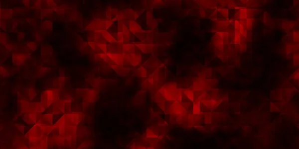 Donkerrode Vectorachtergrond Met Lijnen Driehoeken Illustratie Met Set Kleurrijke Driehoeken — Stockvector