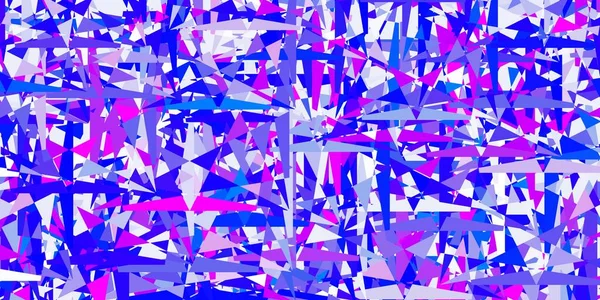 Rose Clair Texture Vectorielle Bleue Avec Style Triangulaire Belle Illustration — Image vectorielle