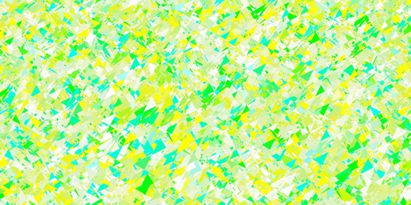 Açık yeşil, sarı arkaplan üçgenli, çizgili. Modern tarzda üçgen şekilli akıllı soyut çizimler. Reklamlar için şablon.