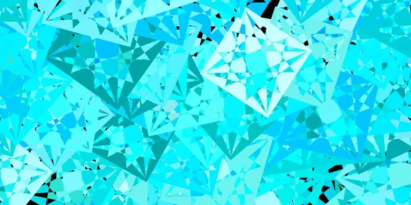 Fondo Vectorial Azul Claro Con Triángulos Ilustración Abstracta Excepcional Con — Vector de stock