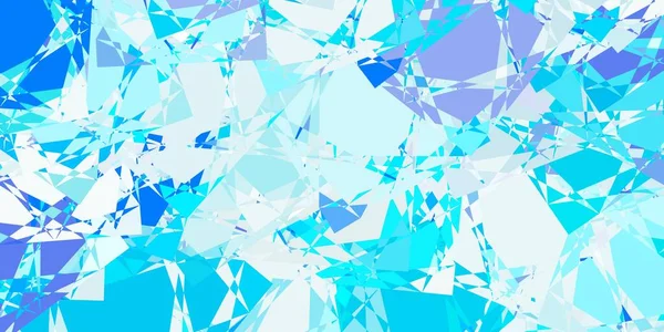 Heller Blauer Vektorhintergrund Mit Dreiecken Linien Kluge Abstrakte Illustration Mit — Stockvektor
