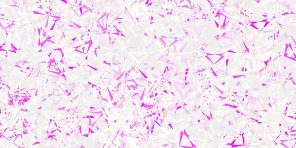 Світло Рожева Жовта Векторна Текстура Випадковими Трикутниками Чудова Абстрактна Ілюстрація — стоковий вектор