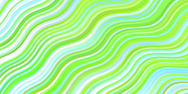 Açık Mavi, eğri çizgileri olan yeşil vektör arkaplanı.