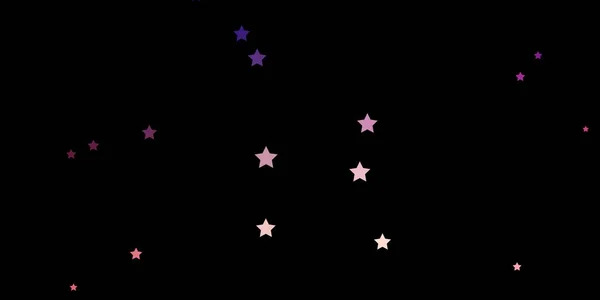 Dunkelblauer Roter Vektorhintergrund Mit Bunten Sternen — Stockvektor