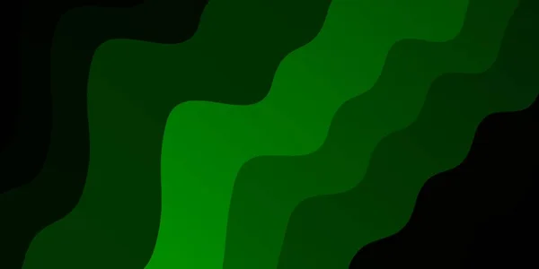 Σκούρο Πράσινο Διάνυσμα Φόντο Καμπύλες — Διανυσματικό Αρχείο