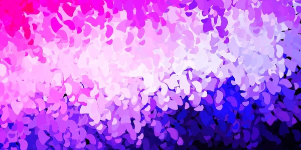 Ανοιχτό Μωβ Ροζ Διανυσματικό Φόντο Χαοτικά Σχήματα Πολύχρωμη Απεικόνιση Απλά — Διανυσματικό Αρχείο