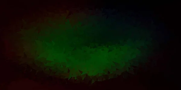 Σκούρο Πράσινο Διάνυσμα Τρίγωνο Μωσαϊκό Πρότυπο Αφηρημένη Απεικόνιση Κομψά Τρίγωνα — Διανυσματικό Αρχείο
