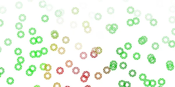 Texture Vectorielle Vert Clair Rouge Avec Disques Illustration Avec Ensemble — Image vectorielle