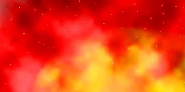 Светло Розовый Желтый Векторный Фон Красочными Звездами — стоковый вектор