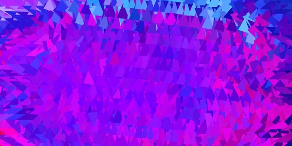 濃い青 赤のベクトル多角形のパターン グラデーションの三角形のエレガントな抽象的なイラスト アプリのモダンなデザイン — ストックベクタ