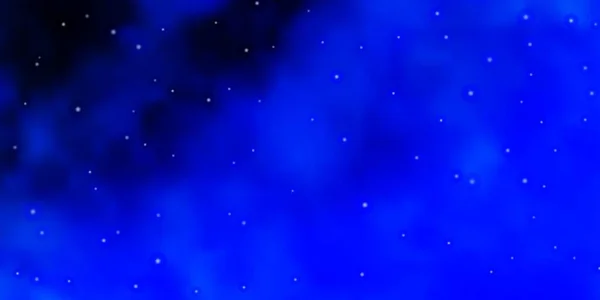 Luz Azul Fundo Vetorial Com Estrelas Coloridas — Vetor de Stock