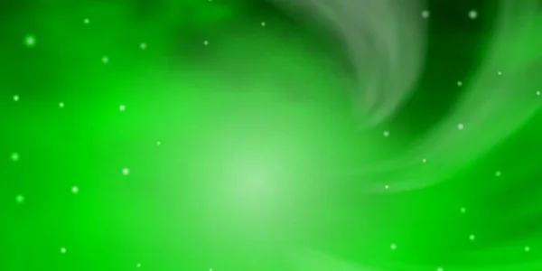 Patrón Vectorial Verde Claro Con Estrellas Abstractas — Vector de stock