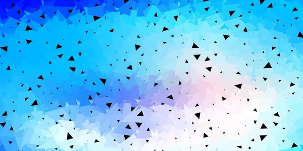 Disposition Polygonale Géométrique Vectorielle Rose Clair Bleue Nouvelle Illustration Colorée — Image vectorielle