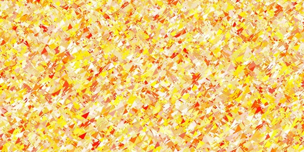 明るいピンク ランダムな三角形と黄色のベクトルテクスチャ カラフルな抽象的な三角形のウェブ素材のイラスト 壁紙のデザイン — ストックベクタ