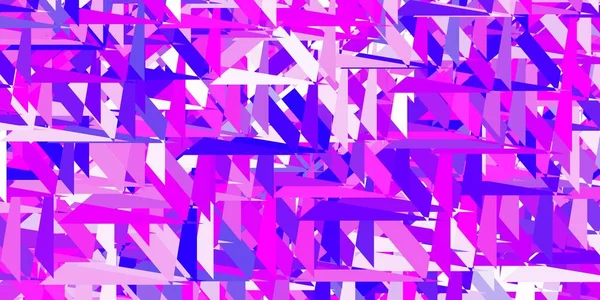 Disposition Vectorielle Violet Clair Rose Avec Des Formes Triangulaires Illustration — Image vectorielle