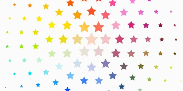 Light Multicolor Vector Texture Beautiful Stars Blur Decorative Design Simple — Stock Vector