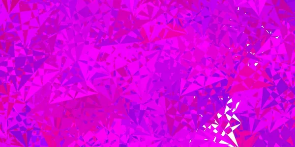 Světle Růžové Modré Vektorové Pozadí Trojúhelníky Linie Vynikající Abstraktní Ilustrace — Stockový vektor
