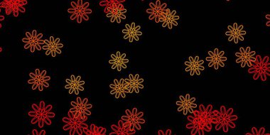 Soyut şekilli koyu turuncu vektör deseni. Soyut tarzda renkli şekilli bir illüstrasyon. Cep telefonları için arka plan.