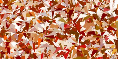 Açık yeşil, çokgen şekilli sarı vektör deseni. Soyut renkli üçgen şekilli illüstrasyon. Reklamlar için şablon.