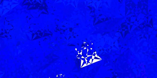 Fond Vectoriel Bleu Foncé Avec Triangles Illustration Abstraite Intelligente Avec — Image vectorielle