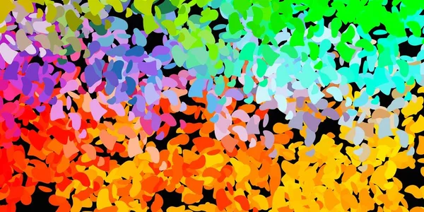 Светлый Многоцветный Векторный Фон Хаотичными Формами Современная Абстрактная Иллюстрация Градиентными — стоковый вектор