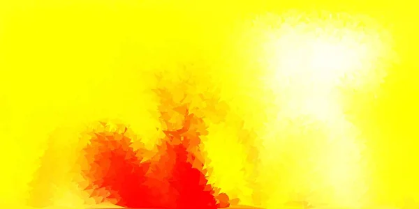 Jasnopomarańczowy Wektor Abstrakcyjny Trójkąt Tekstury Ilustracja Zbitym Szklanym Stylu Trójkątami — Wektor stockowy